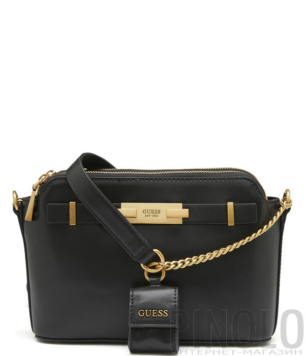 Сумка через плечо GUESS Bea HWVB8132150 в гладкой экокоже черная