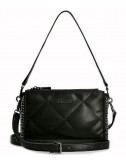 Сумка GUESS Khatia HWQM8381180 в стеганной экокоже черная
