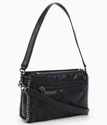 Сумка GUESS Khatia HWQM8381180 в стеганной экокоже черная