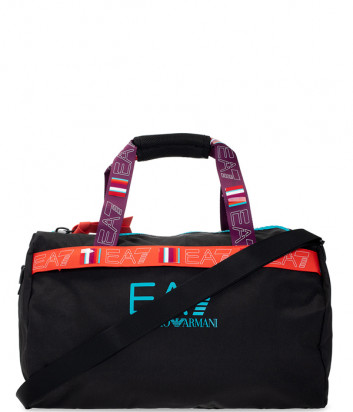 Спортивная сумка EA7 EMPORIO ARMANI 285653 1A908 черная с логотипом