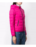 Укороченная стеганная курточка PINKO 1G17R3 Y87D с капюшоном цвета фуксии