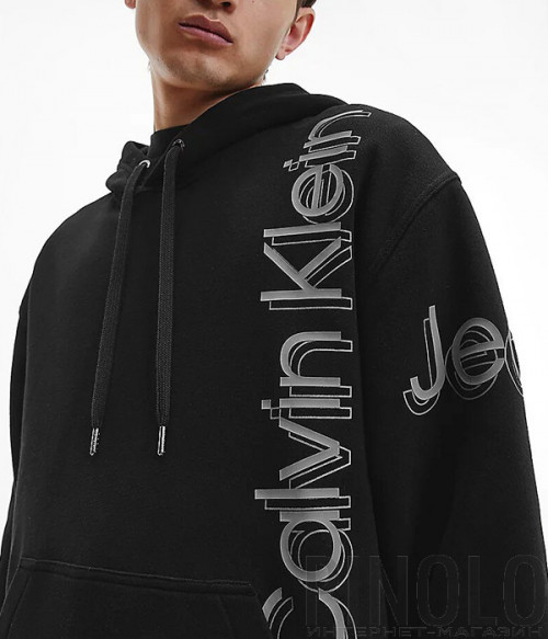 Мужская толстовка CALVIN KLEIN Jeans J30J319708 черная с логотипом