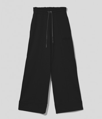 Широкие брюки COMME DES FUCKDOWN CDFD1563 черные с логотипом
