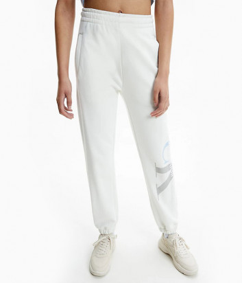 Спортивные брюки CALVIN KLEIN Jeans J20J217786 с логотипом белые