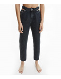 Мам-Джинсы CALVIN KLEIN Jeans J20J217833 с разрезами черные