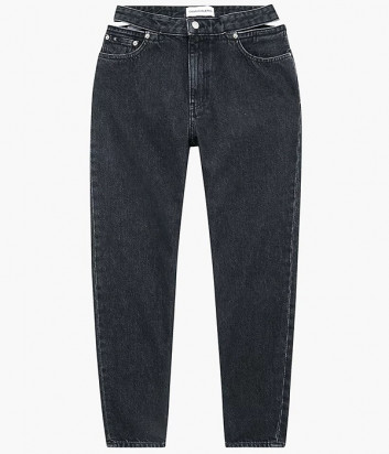 Мам-Джинсы CALVIN KLEIN Jeans J20J217833 с разрезами черные
