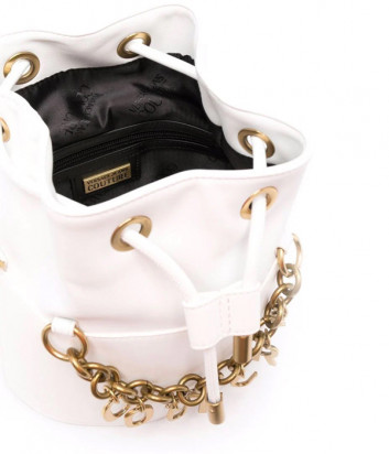 Сумка-ведро VERSACE Jeans Couture 72VA4BC6 с подвесками белая