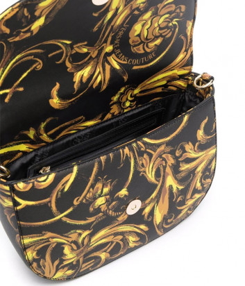 Сумка VERSACE Jeans Couture 72VA4BFN черная с принтом Regalia Baroque