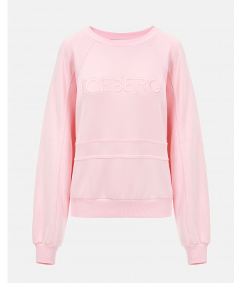 Свитшот ICEBERG E0716305 с вышитым логотипом нежно-розовый