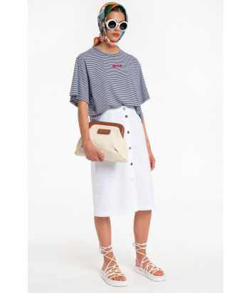 Футболка ICE PLAY F102 P432 в сине-белую полоску с красным лого