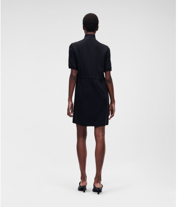 Платье KARL LAGERFELD 221W1302 на замке с кулиской черное