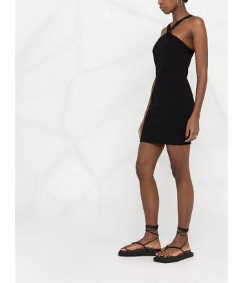Мини-платье P.A.R.O.S.H. ROMA D550701 эластичное на бретелях черное
