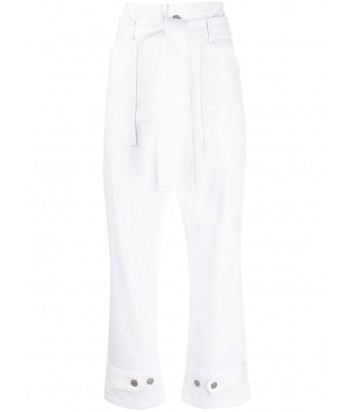 Укороченные джинсы P.A.R.O.S.H. CABAREXY D231190 белые