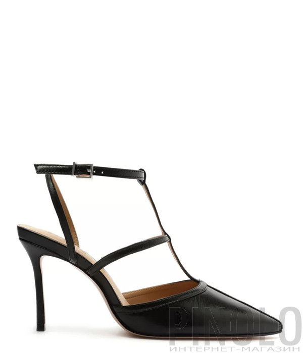 Кожаные босоножки SCHUTZ 030940 черные