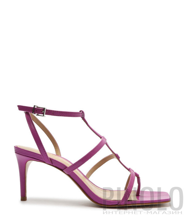 Кожаные босоножки SCHUTZ 207310 малиновые