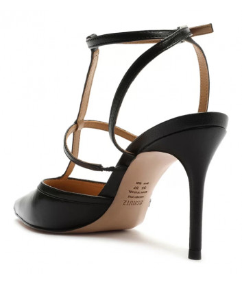 Кожаные босоножки SCHUTZ 030940 черные