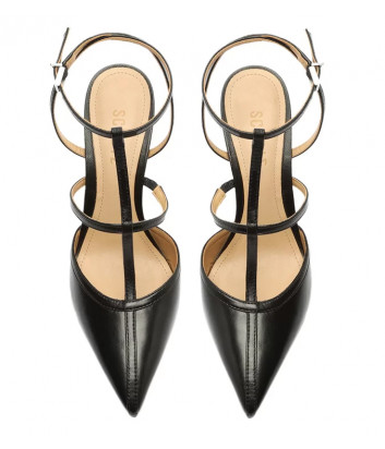 Кожаные босоножки SCHUTZ 030940 черные