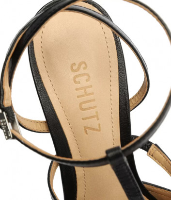 Кожаные босоножки SCHUTZ 030940 черные
