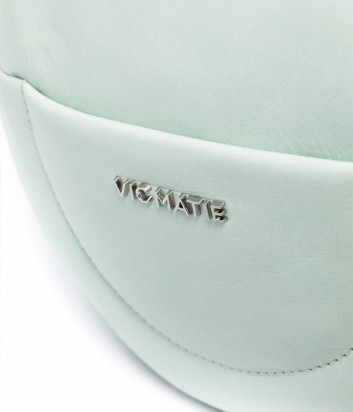 Кожаная сумка через плечо VIC MATIE 1A0144T круглой формы мятная