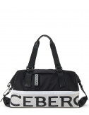 Спортивная-дорожная сумка ICEBERG P1P1 7200 6901 черная с логотипом
