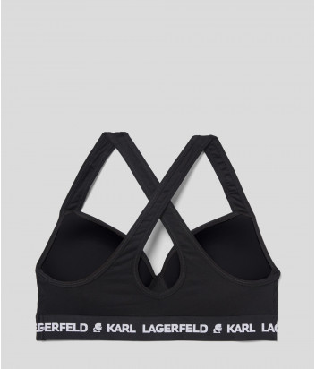 Спортивный бюстгальтер KARL LAGERFELD 211W2109 с формованными чашками черный
