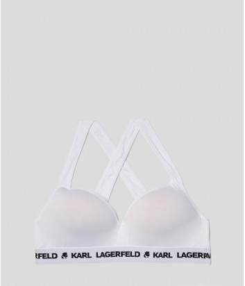 Спортивный бюстгальтер KARL LAGERFELD 211W2109 с формованными чашками белый
