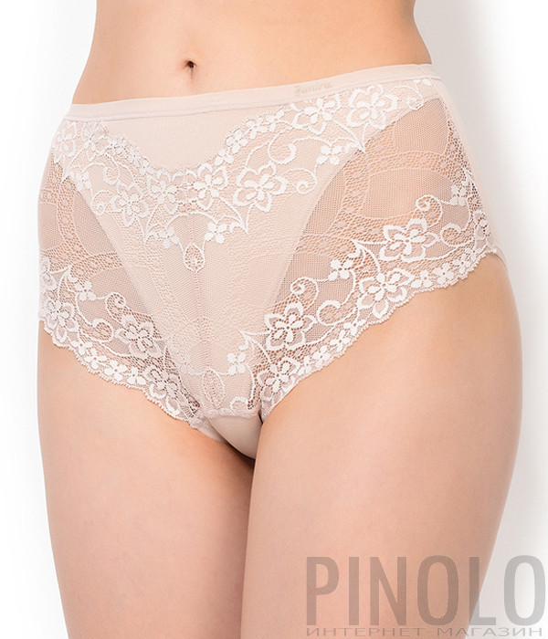 Трусы Janira Charm Cotton 31688 высокой посадки кофейные