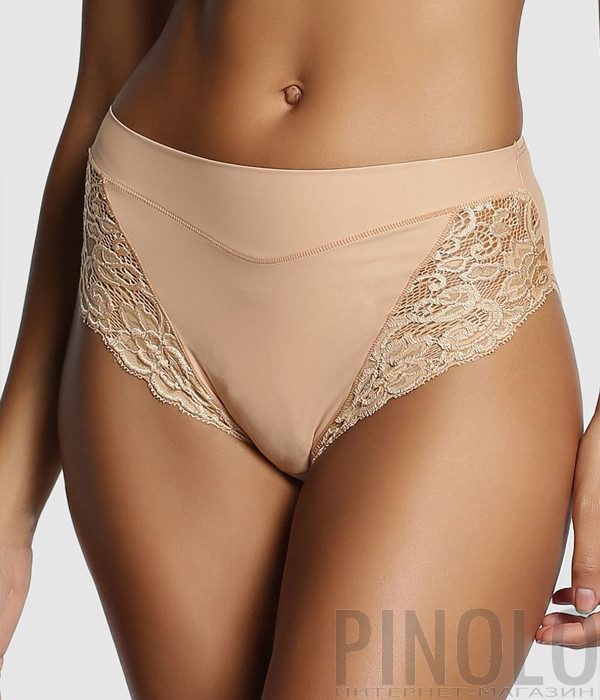 Трусики-слипы Janira Esencial 31645 с высокой талией (2шт/уп) телесные Трусики-слипы Janira Esencial 31645 с высокой талией (2шт/уп) телесные