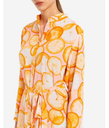 Платье-халат ICE PLAY H131 P505 принт \\"апельсин\\"