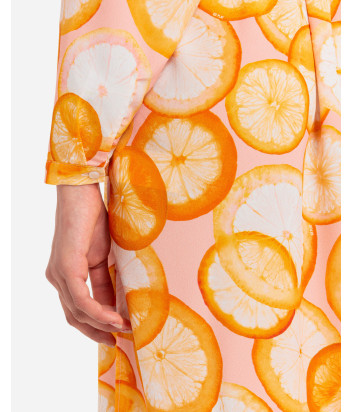 Платье-халат ICE PLAY H131 P505 принт \\"апельсин\\"