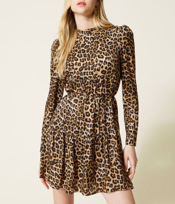 Платье TWINSET 222TP2700 с леопардовым принтом