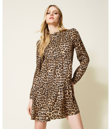 Платье TWINSET 222TP2700 с леопардовым принтом