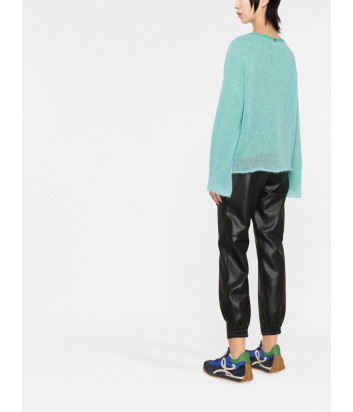 Джемпер TWINSET 222TP3192 с фактурной вязкой зеленый