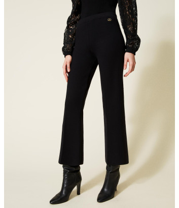 Трикотажный костюм TWINSET 222TP3327-222TP3323 кардиган и брюки черный