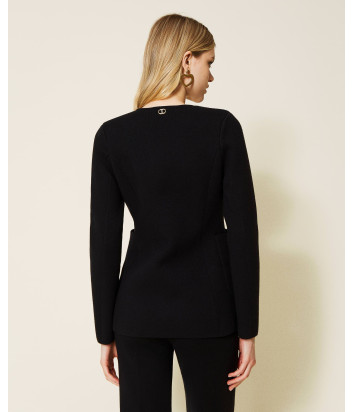 Трикотажный костюм TWINSET 222TP3327-222TP3323 кардиган и брюки черный