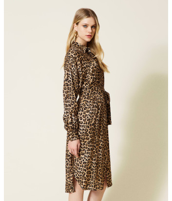 Платье TWINSET 222TP2707 с леопардовым принтом