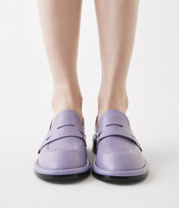 Кожаные туфли ATTILIO GIUSTI LEOMBRUNI (AGL) 763001 фиолетовые