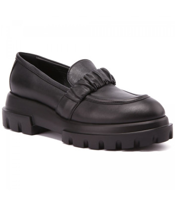 Кожаные лоферы ATTILIO GIUSTI LEOMBRUNI (AGL) 756026 черные