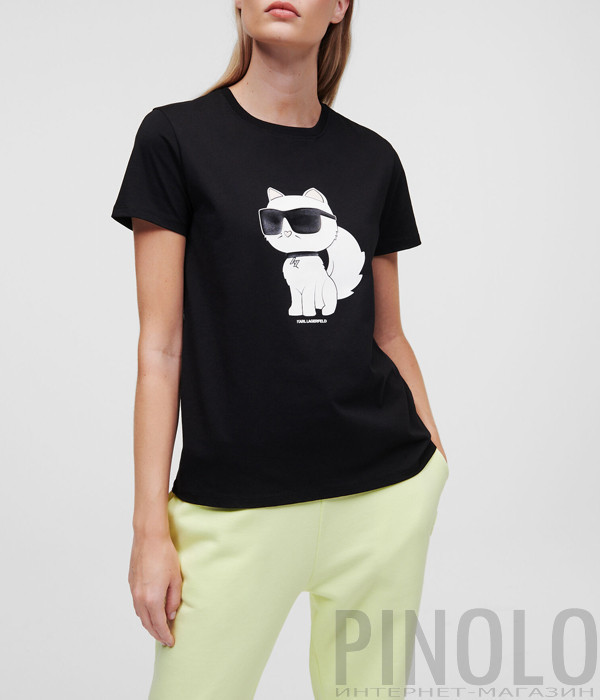 Футболка KARL LAGERFELD 230W1703 черная