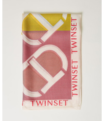 Шарф TWINSET 231TA4430 с цветной монограммой