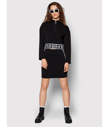 Укороченная олимпийка ICE PLAY E201 P472 9000 черная с логотипом