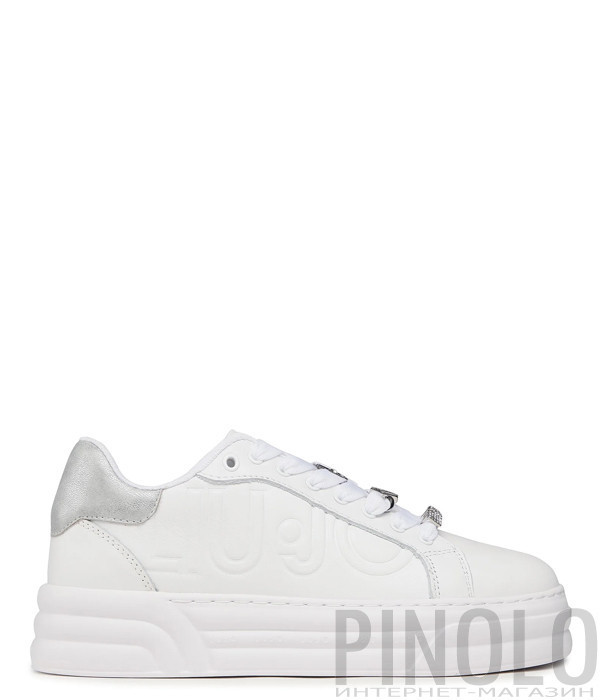 Кроссовки LIU JO Cleo 09 BA3005 PX332 с тиснением и декором белые
