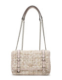 Твидовая сумка на цепочке GUESS Adam HWTG8694210 золотистая