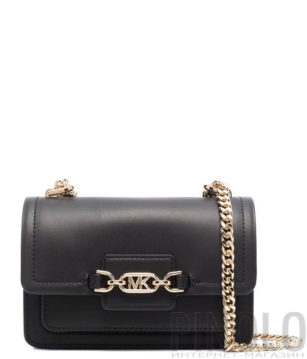 Сумка на цепочке MICHAEL KORS Heather XS 32S2G7HC0L в гладкой коже черная