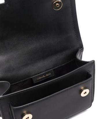 Сумка на цепочке MICHAEL KORS Heather XS 32S2G7HC0L в гладкой коже черная