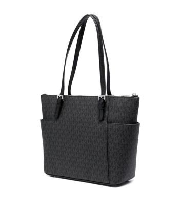 Сумка-шоппер MICHAEL KORS Jet Set Logo 30S0STTT1B с фирменным принтом черная