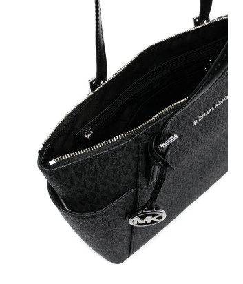 Сумка-шоппер MICHAEL KORS Jet Set Logo 30S0STTT1B с фирменным принтом черная