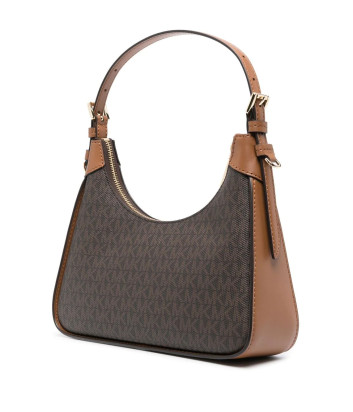 Сумка MICHAEL KORS Wilma Medium Logo 32R3G3WN6B с фирменным принтом коричневая