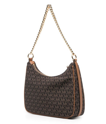Нейлоновая сумка через плечо MICHAEL KORS Jet Set Charm 32R3GT9C8B коричневая с принтом