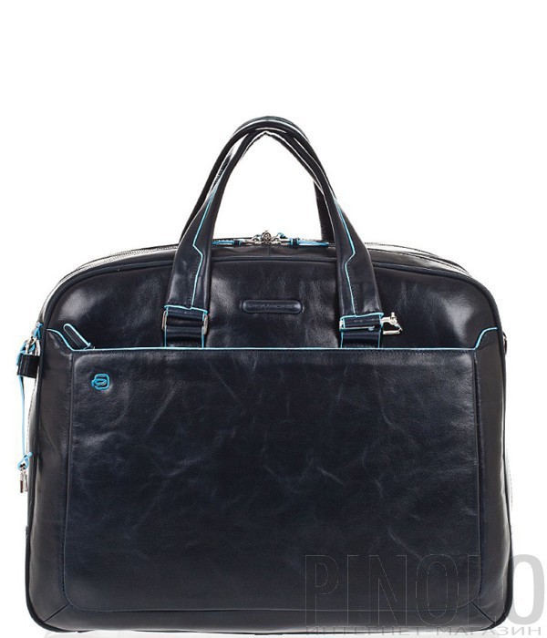 Роскошная сумка Piquadro Blue Square BV2926B2_BLU2 на 3 отделения